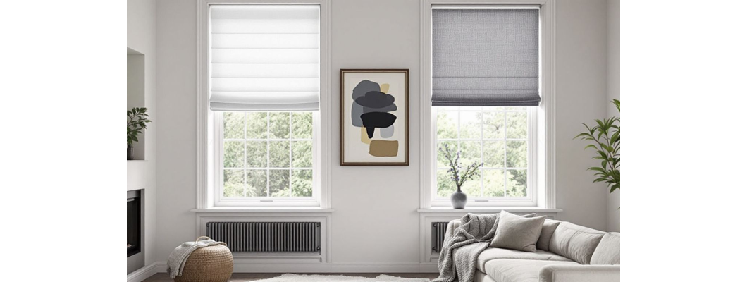 What Is The Difference? Roman Blinds Vs Roller Blinds?