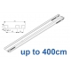 6293 Hand operated triple track system (White only)  up to 400cm Complete