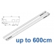 6293 Hand operated triple track system (White only)  up to 600cm Complete