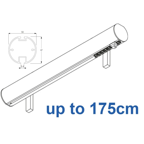 7620 (6140M) 50mm Hand Drawn Metropole Silver, Black, White, Matt White, Ecru up to  175cm complete