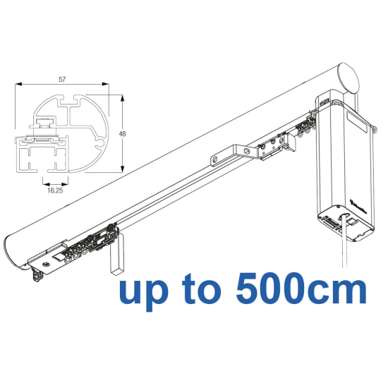 7650-(6150M)-5600 50mm Electric Metropole with 5600 system, Silver, Black, White, Matt White, Ecru up to 500cm complete