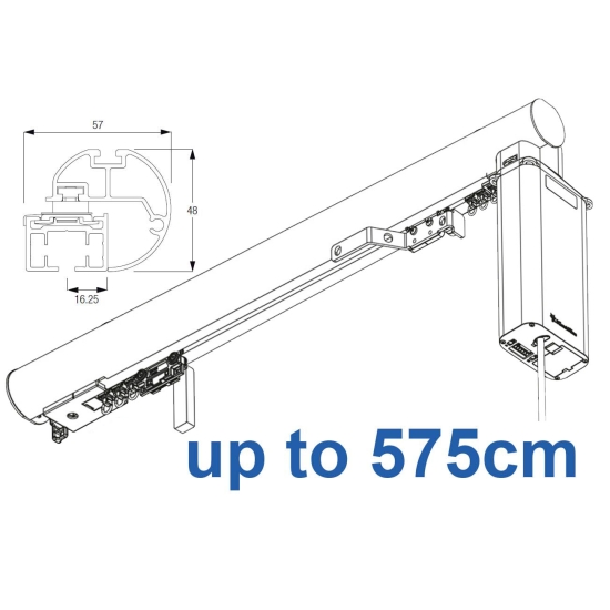 7650-(6150M)-5600 50mm Electric Metropole with 5600 system, Silver, Black, White, Matt White, Ecru up to 575cm complete