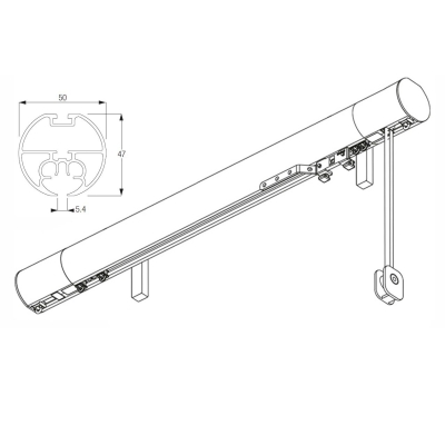 7640 (6160M) Metropole and Metropole Wave 50mm Cord Drawn systems